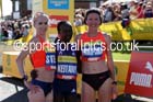 From left to right: Gemma Steel 2nd, Maray Keitany winner and Jelina Prokopcuka 3rd in the womens Morrisons Great North Run. Photo: David T. Hewitson/Sports for All Pics